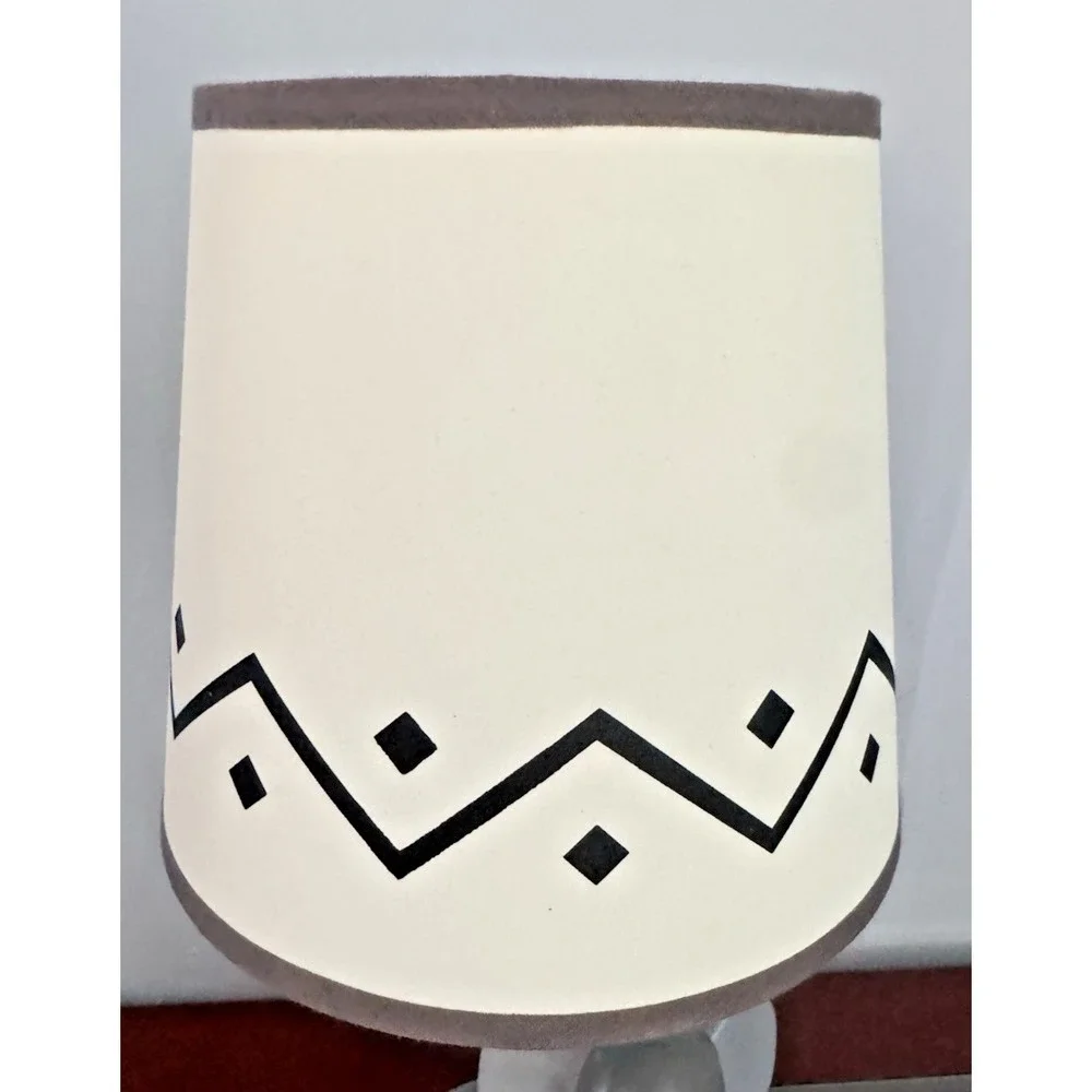 Elephant Nursery Table Lamp Lambs & Ivy Mother Baby Gray White w/ Shade